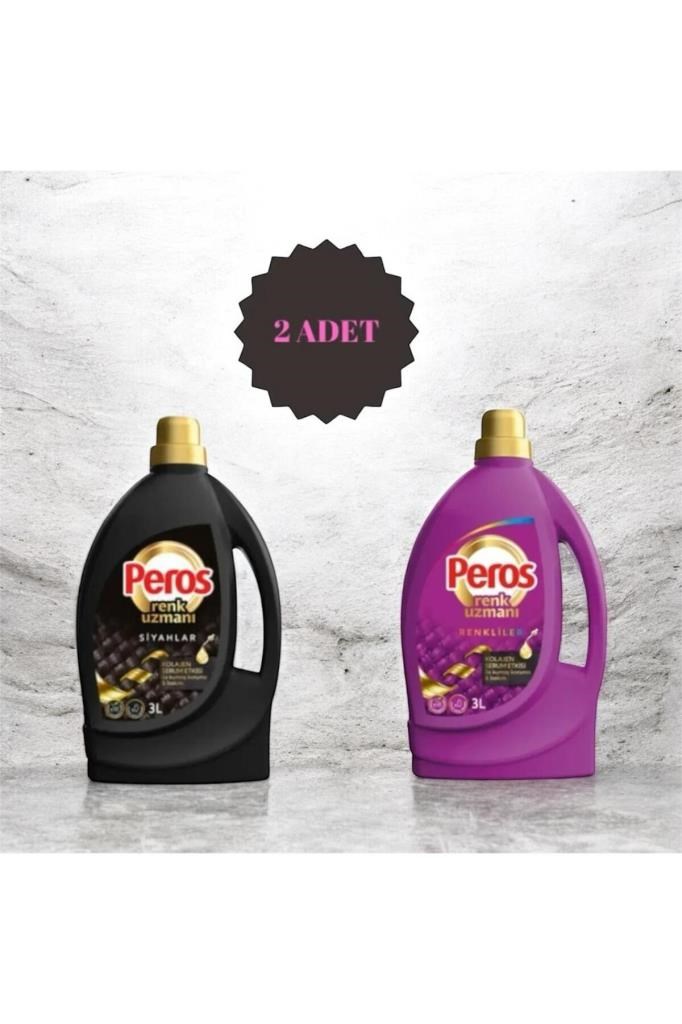 Peros Renk Uzmanı Renkliler & Siyahlar Kolejan Serum Etkisi Ile Kumaş Koruma & Bakım 2 X 3 Lt