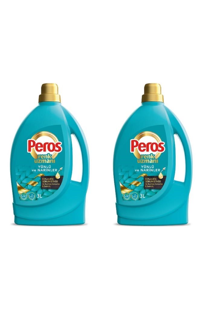 Peros Renk Uzmanı Yünlü Ve Narinler Kolejan Serum Etkisi İle Kumaş Koruma & Bakım 3 Lt 2 Adet.