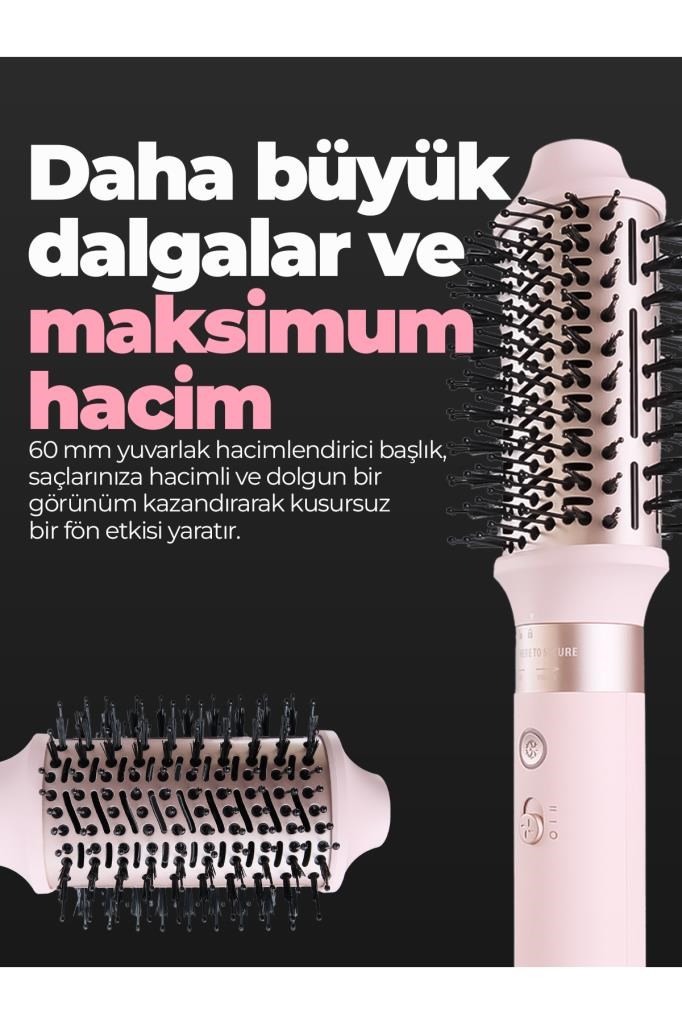 pirantech Ks-611 Airbreeze 6 Başlıklı Saç Şekillendirme Ve Kurutma Seti - Bukle, Hacim, Hızlı Kurutma