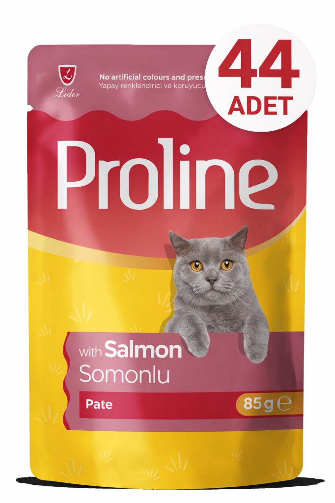 Proline Pouch Somonlu Yaş Kedi Mama 44 x 85 Gr