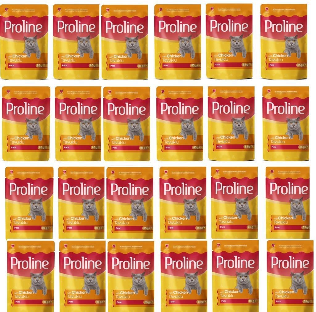 Proline Pouch Tavuklu Yaş Kedi Maması 24 x 85 gr