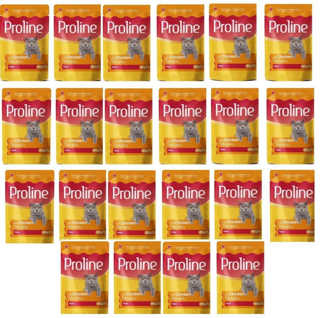 Proline Pouch Tavuklu Yaş Kedi Maması 22 x 85 gr