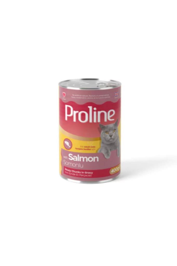PROLINE Sos İçınde Parça Somon Etlı Yetışkın Kedı Konservesı 400Gr