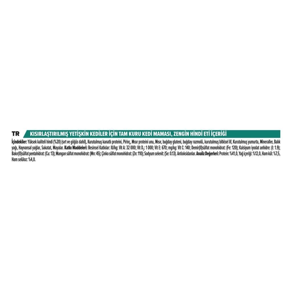 Proplan Hindi Etli Kısırlaştırılmış Kedi Maması 12 Kg