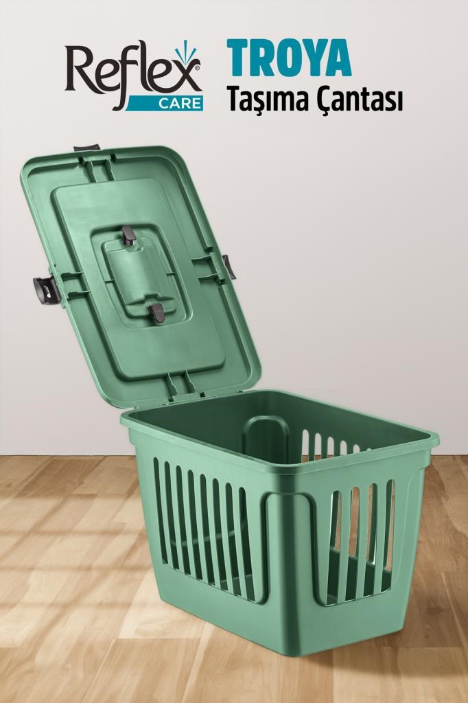 Reflex Care Troya Kedi ve Köpek Taşıma Çantası - Yeşil - 49,5x33,5x33 cm