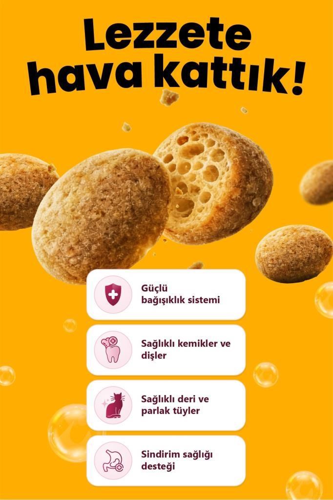 REFLEX CRUNCHY BUBBLES TAVUKLU YETISKIN KEDI MAMASI 10 KG