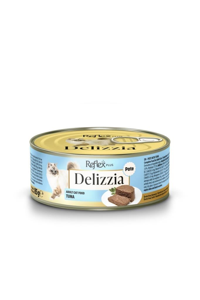 Reflex Plus Delizzia / Kıyılmış Ton Balıklı Yetişkin Kedi Maması 85g
