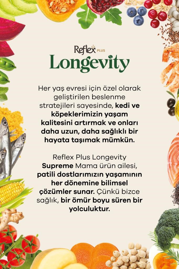 Reflex Plus Longevity Mini ve Küçük Irk Yetişkin Köpek Maması 1400g
