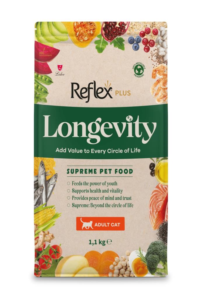 Reflex Plus Longevity Yetişkin Kedi Maması 1100g