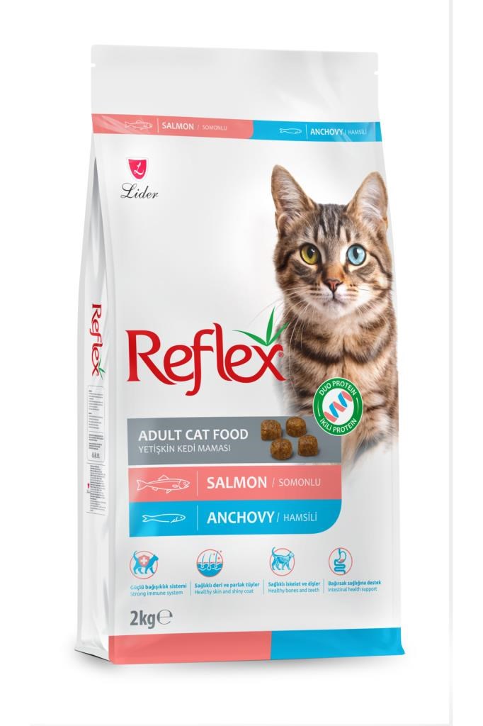 Reflex Somonlu ve Hamsili Yetişkin Kedi Maması 2 kg
