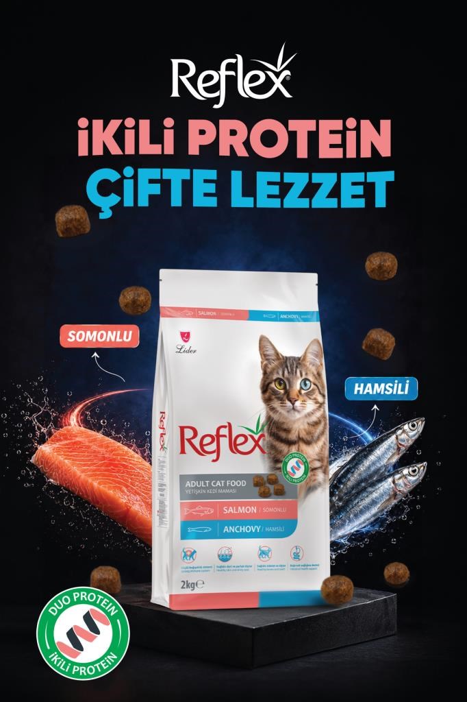 Reflex Somonlu ve Hamsili Yetişkin Kedi Maması 2 kg