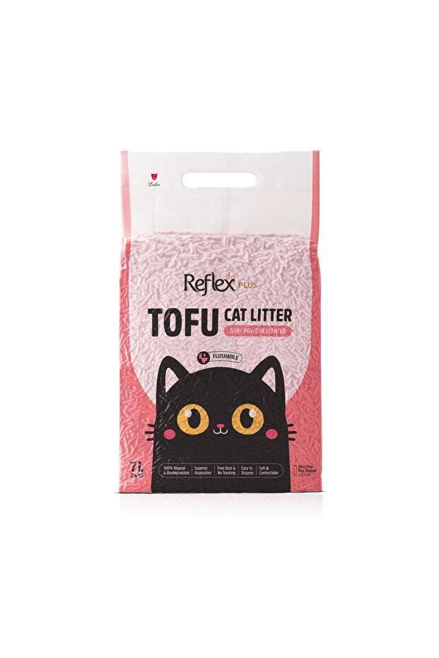 Reflex Tofu Bebek Pudrası Kokulu Kedi Kumu 4 x 7 Lt