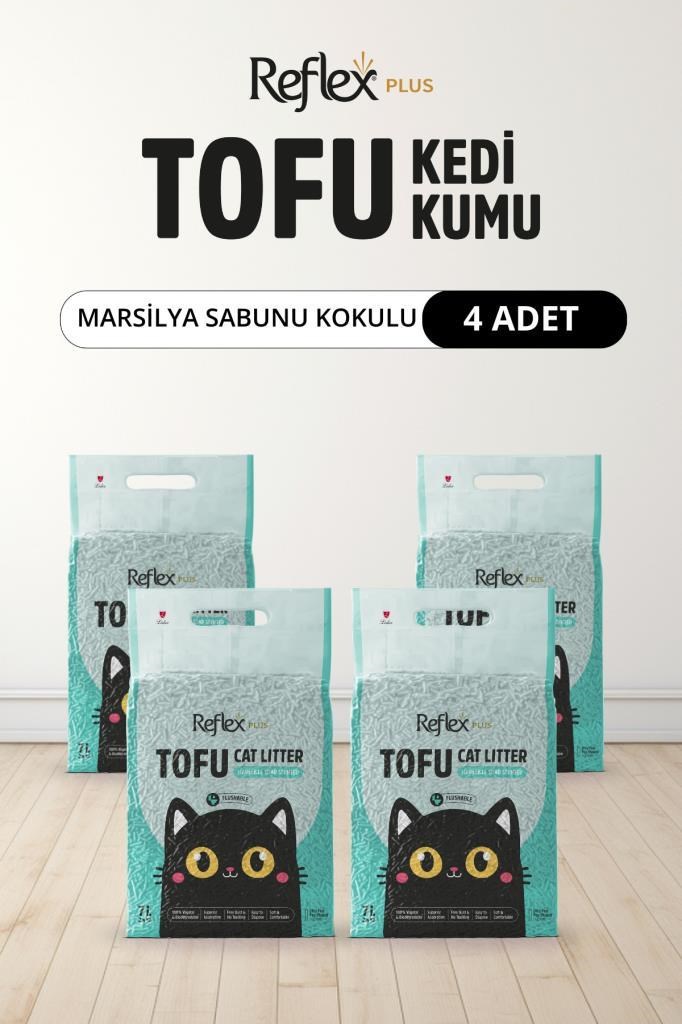 Reflex Tofu Marsilya Sabunu Kokulu Kedi Kumu 4 x 7 Lt