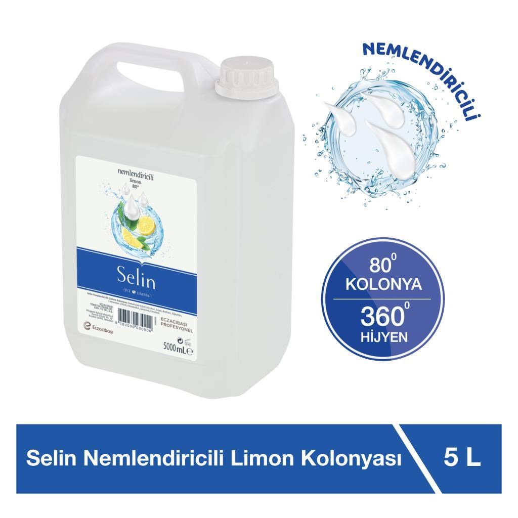 Selin Nemlendiricili Limon Kolonyası 5 lt x 2 Adet