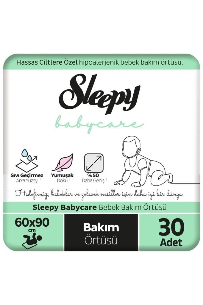 Sleepy Babycare Bebek Bakım Örtüsü 60x90 cm 3x10 30 Adet