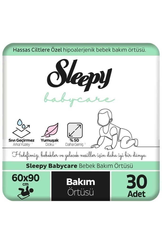 Sleepy Babycare Bebek Bakım Örtüsü 60x90 cm 3x10 30 Adet