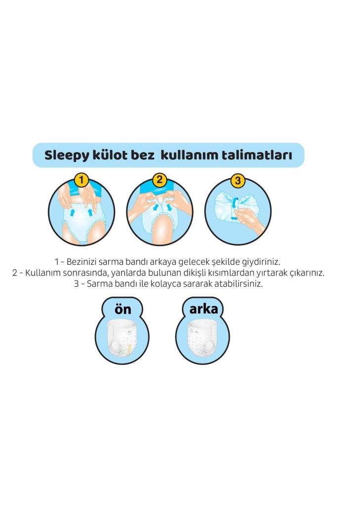 Sleepy Bio Natural Premium Plus Airbag Comfort Mega Paket Külot Bez 6 Numara Xlarge 96 Adet