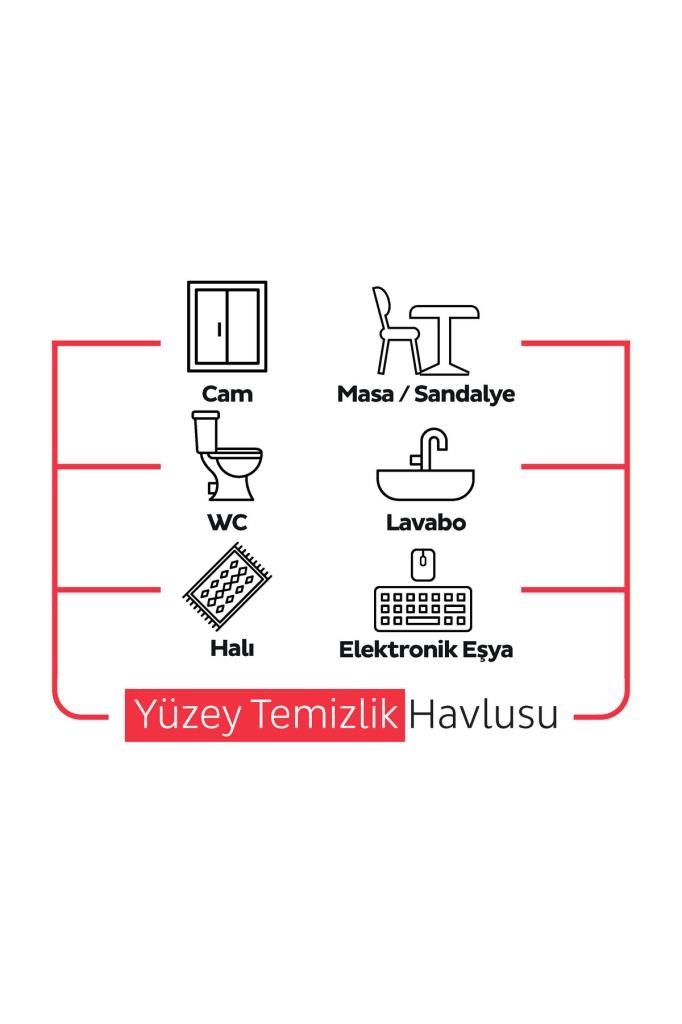 Sleepy Easy Clean Kiraz Çiçeği Yüzey Temizlik Havlusu&mendili 3x100 (300 YAPRAK)
