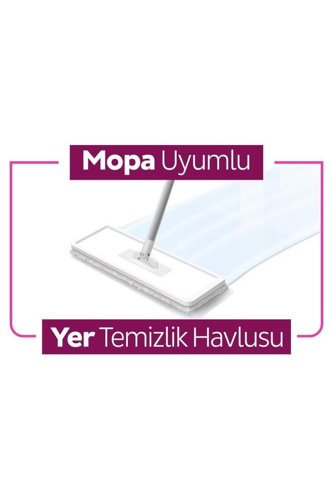 Sleepy Easy Clean Lilyum Buketi Mopa Uyumlu Yer Temizlik Havlusu&Mendili 3X20 (60 Yaprak)