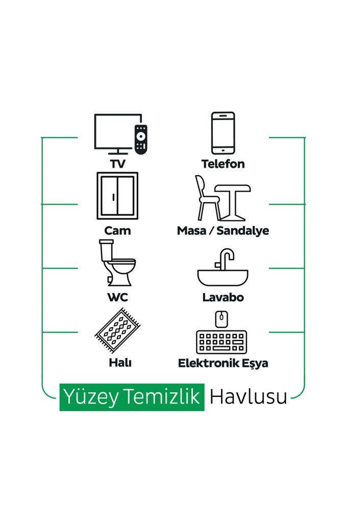 Sleepy Easy Clean Premium Beyaz Sabun+Çamaşır Suyu+Arap Sabunu Yüzey Temizlik Havlusu Mendili 300 Yaprak