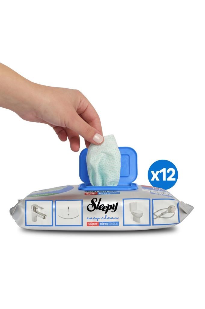 Sleepy Easy Clean Süper Kireç Sökücü Yüzey Temizlik Havlusu&mendili 12x30 (360 YAPRAK)