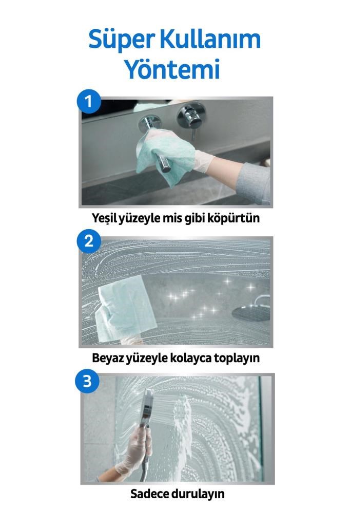 Sleepy Easy Clean Süper Kireç Sökücü Yüzey Temizlik Havlusu&mendili 12x30 (360 YAPRAK)