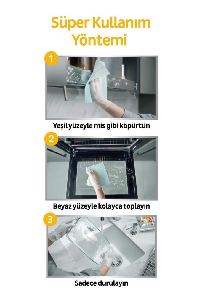 Sleepy Easy Clean Süper Yağ Çözücü Yüzey Temizlik Havlusu&Mendili 30 Yaprak