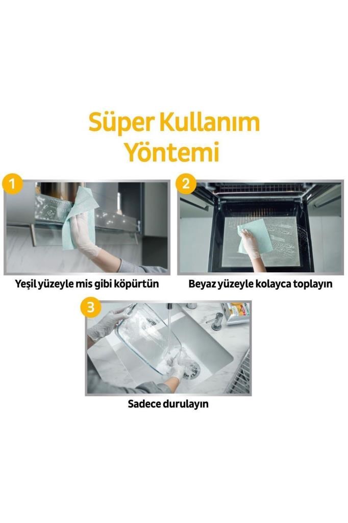 Sleepy Easy Clean Süper Yağ Çözücü&kireç Sökücü Yüzey Temizlik Havlusu&mendili 4x30 (120 YAPRAK)
