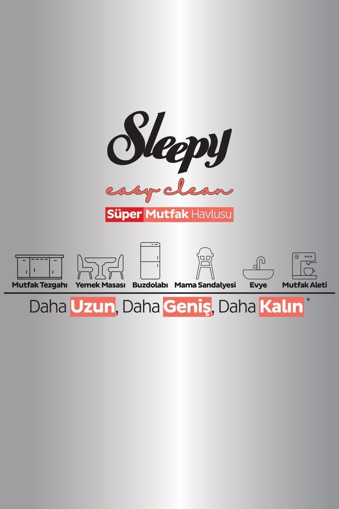 Sleepy Easy Clean Süper Yüzey Temizlik Mutfak Havlusu&mendili Karma Paket 4x50 (200 YAPRAK)
