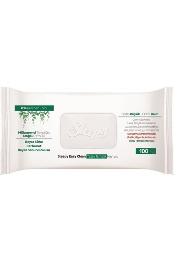 Sleepy Easy Clean Yüzey Tem. Havlusu 100 x4 Adet