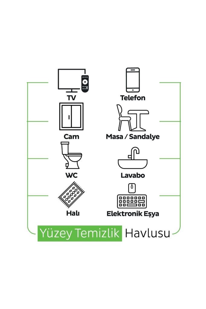 Sleepy Easy Clean Yüzey Temizlik Havlusu Mendili Doğa + Meyve Serisi 6X100 Karma Paket