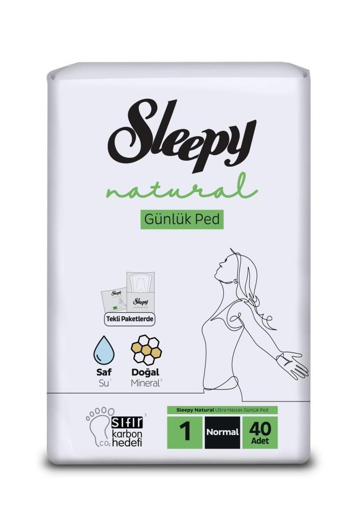 Sleepy Ekonomik Ikili Paket (Natural Ultra Hassas Hijyenik Ped Normal 24'Lü + Günlük Ped Normal 40'Lı)