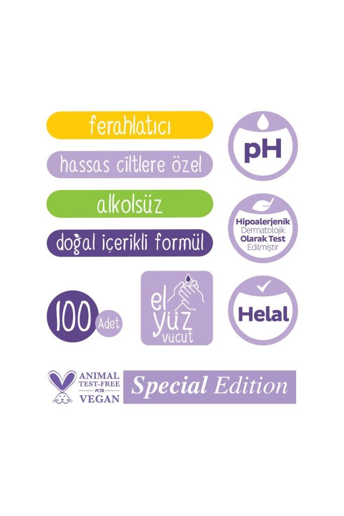Sleepy Herbal Kişisel Bakım Havlusu 100 Yaprak