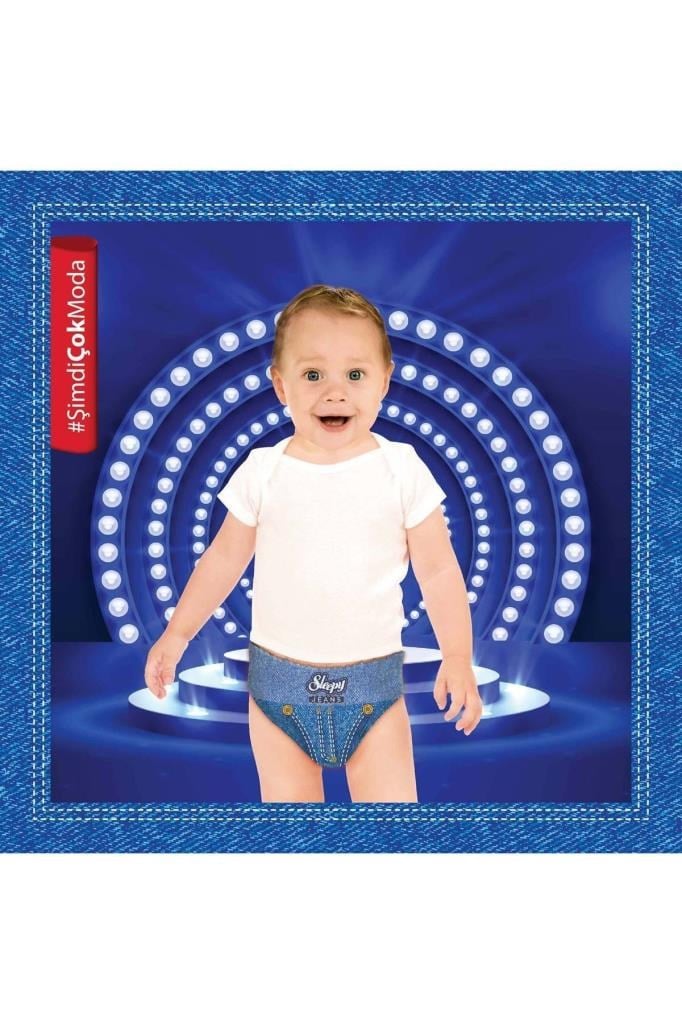 Sleepy Jeans Külot Bez 3 Beden Midi 4'lü Jumbo 136 Adet