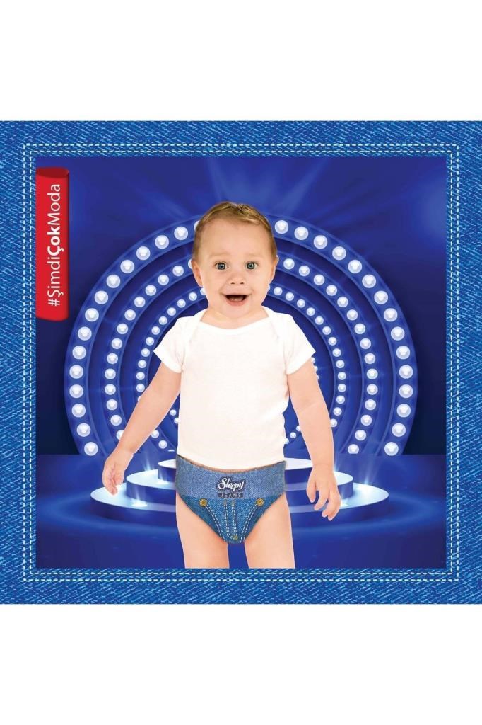 Sleepy Jeans Külot Bez 3 Beden Midi 4'lü Jumbo 136 Adet
