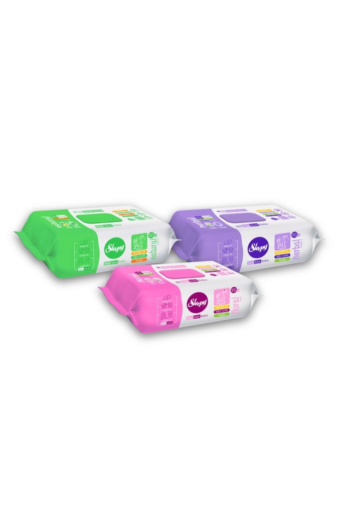 Sleepy Kişisel Bakım Havlusu Karma Paket 3x100 (300 Yaprak)