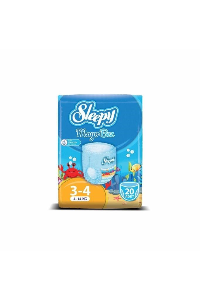 Sleepy Mayo KÜLOT Bez 3-4 Numara Maxi 20 Adet (4-14kg)