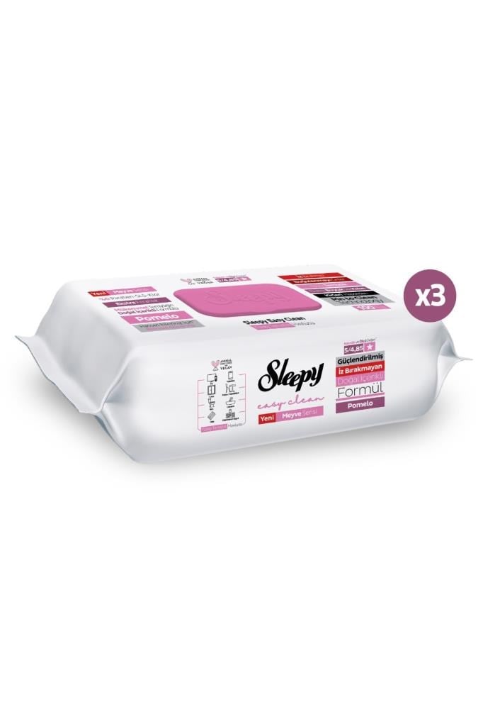 Sleepy Meyve Serisi Yüzey Temizlik Havlusu Mendili Pomelo 3x100 (300 Yaprak)