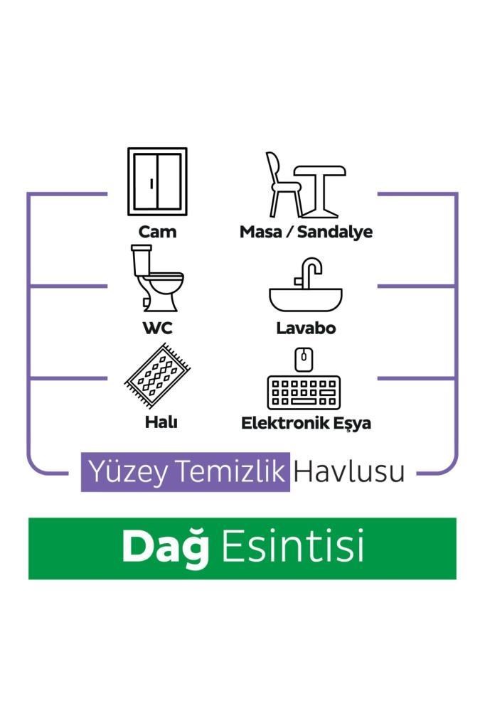 Sleepy Mountain Yüzey Temizlik Havlusu&Mendili Dağ Esintisi 100 Yaprak