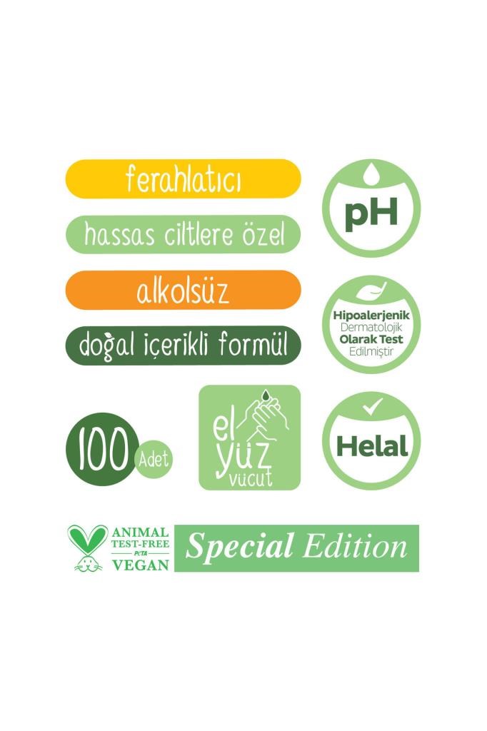 Sleepy Natural Kişisel Bakım Havlusu 100 Yaprak