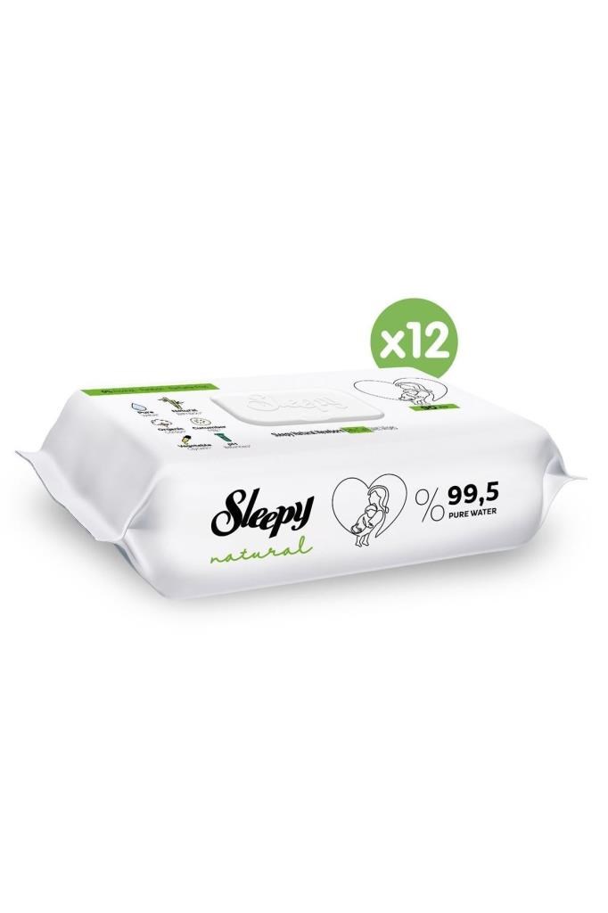 Sleepy Natural Yenidoğan Islak Bebek Bakım Havlusu 12x90 (1080 Yaprak)