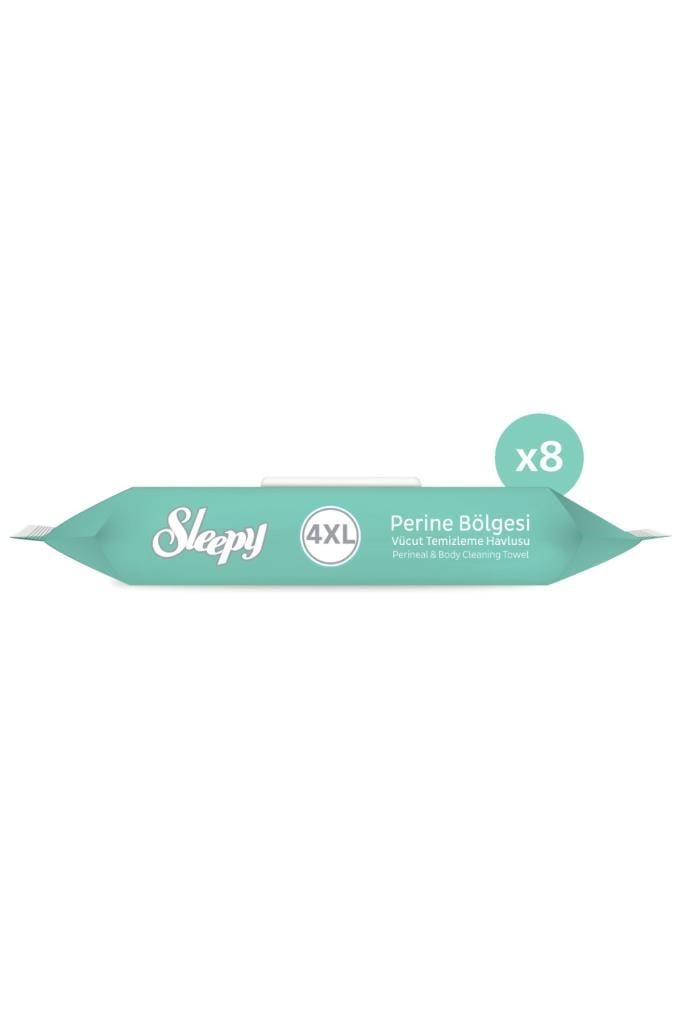 Sleepy Perine Bölgesi Vücut Temizleme Havlusu 8x50 (400 Yaprak)