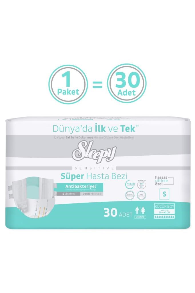 Sleepy Sensitive Süper Yetişkin Hasta Bezi Small 30 Adet