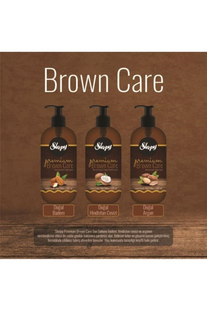 Sleepy Sivi Sabun Premium Brown Care Doğal Hindistan Cevizi 500 Ml