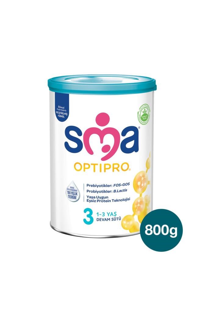 Sma Optipro 3 No 800g 1-3 Yaş Bebek Devam Sütü