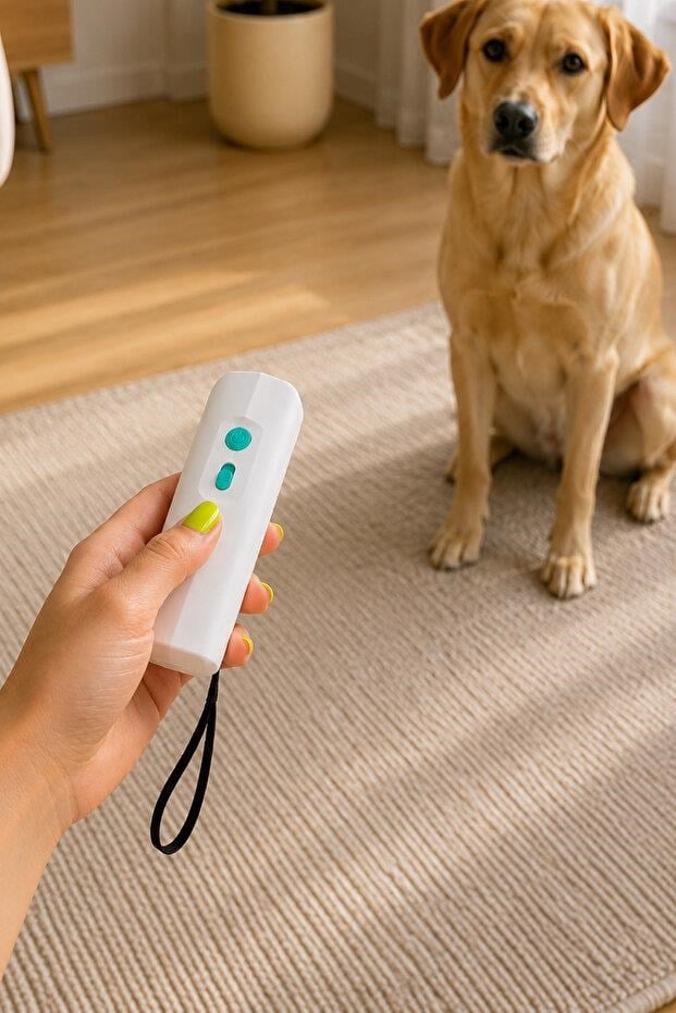 Tiny Kiwipets KPE-10906 3'ü 1 Arada Köpek Kovucu Hayvan Eğitim Cihazı | Ultrasonik Eğitim & Havlama Kontrolü & LED Işıklı
