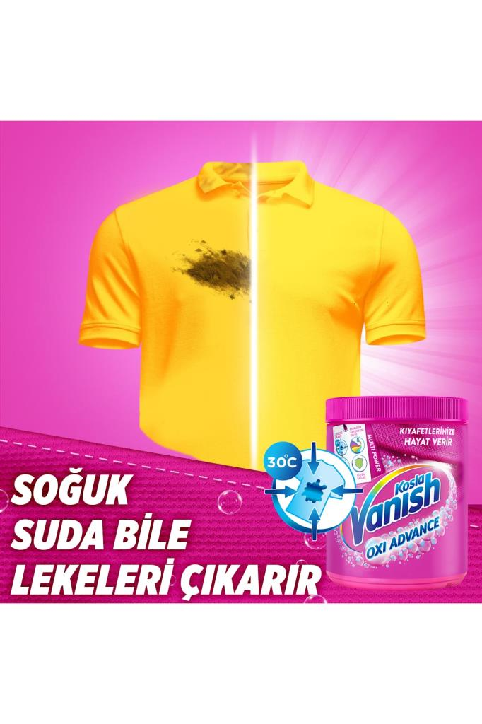 Vanish Kosla Multipower Çamaşır Leke Çıkarıcı Ve Deterjan Güçlendirici Toz 400 gr Renkliler