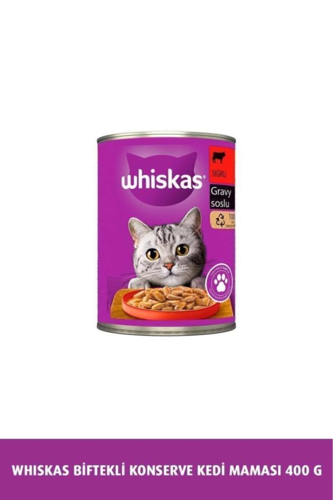 Whiskas Sığır Etli,Biftekli Konserve Kedi Maması 400 Gr