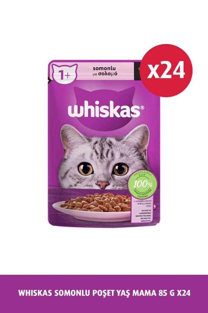 Whiskas Somonlupoşet Yaş Mama 85 gr 24x