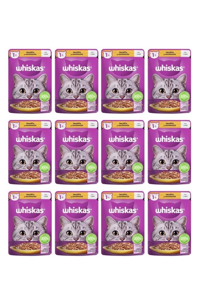 Whiskas Tavuklu Poşet Kedi Yaş Mama 85 G 12X